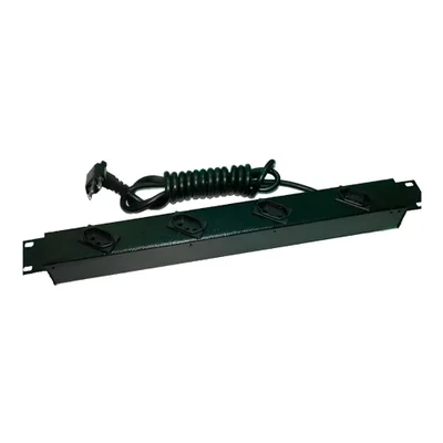 Regua Com 4 Tomadas - Para Rack 19 - 20a - Cabo 2,5m - Preto - Redrack Ct04pt20a