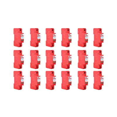 Kit 18 Un Dispositivo De Proteção Contra Raios Com Dps Front V 275v 20ka Vermelho