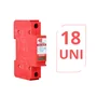 Kit 18 Un Dispositivo De Proteção Contra Raios Com Dps Front V 275v 20ka Vermelho