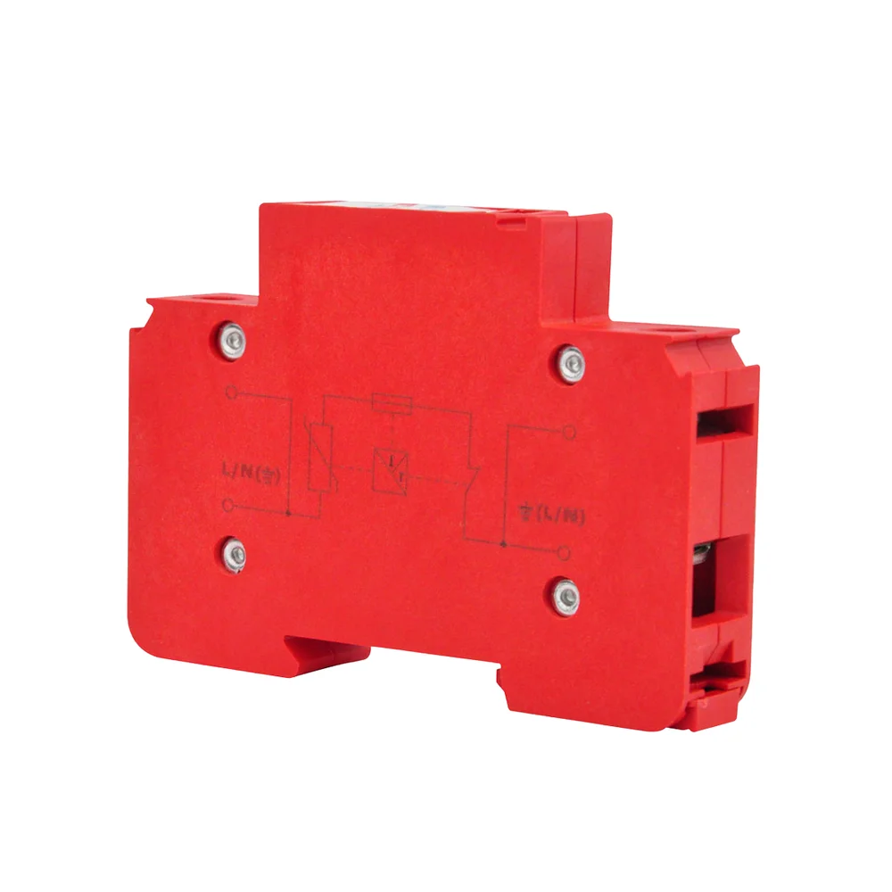 Kit 18 Un Dispositivo De Proteção Contra Raios Com Dps Front V 275v 20ka Vermelho