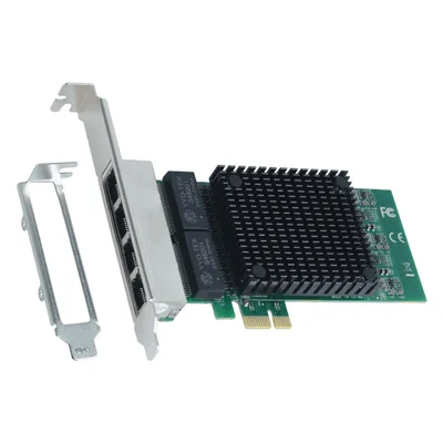 Placa De Rede Gigabit 4 Portas PCyes Chipset Intel PCi-e