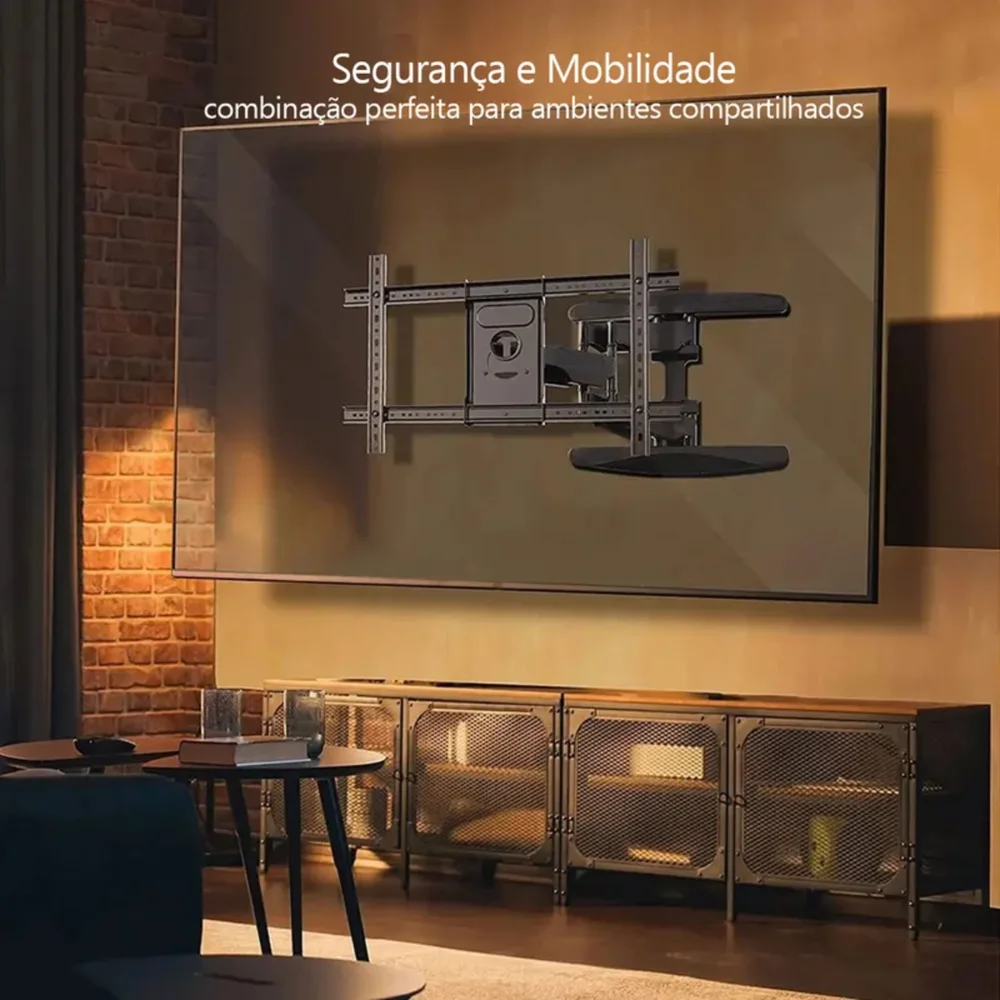Imagem 3 de 5 do produto Suporte Ergonômico De Parede Multi Articulado Para Tv E Monitor