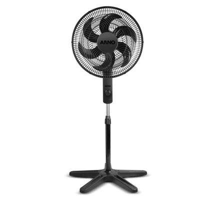 Ventilador De Coluna Arno 140w 40cm 6 Pás 3 Velocidades Preto Ve2c 110v