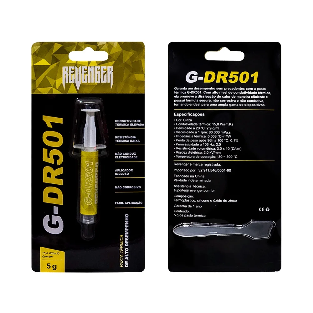 Pasta Térmica Para Processador 5g PC Ps4 Prata Notebook Placa De Video Snow Cooler Revenger G-dr501 7