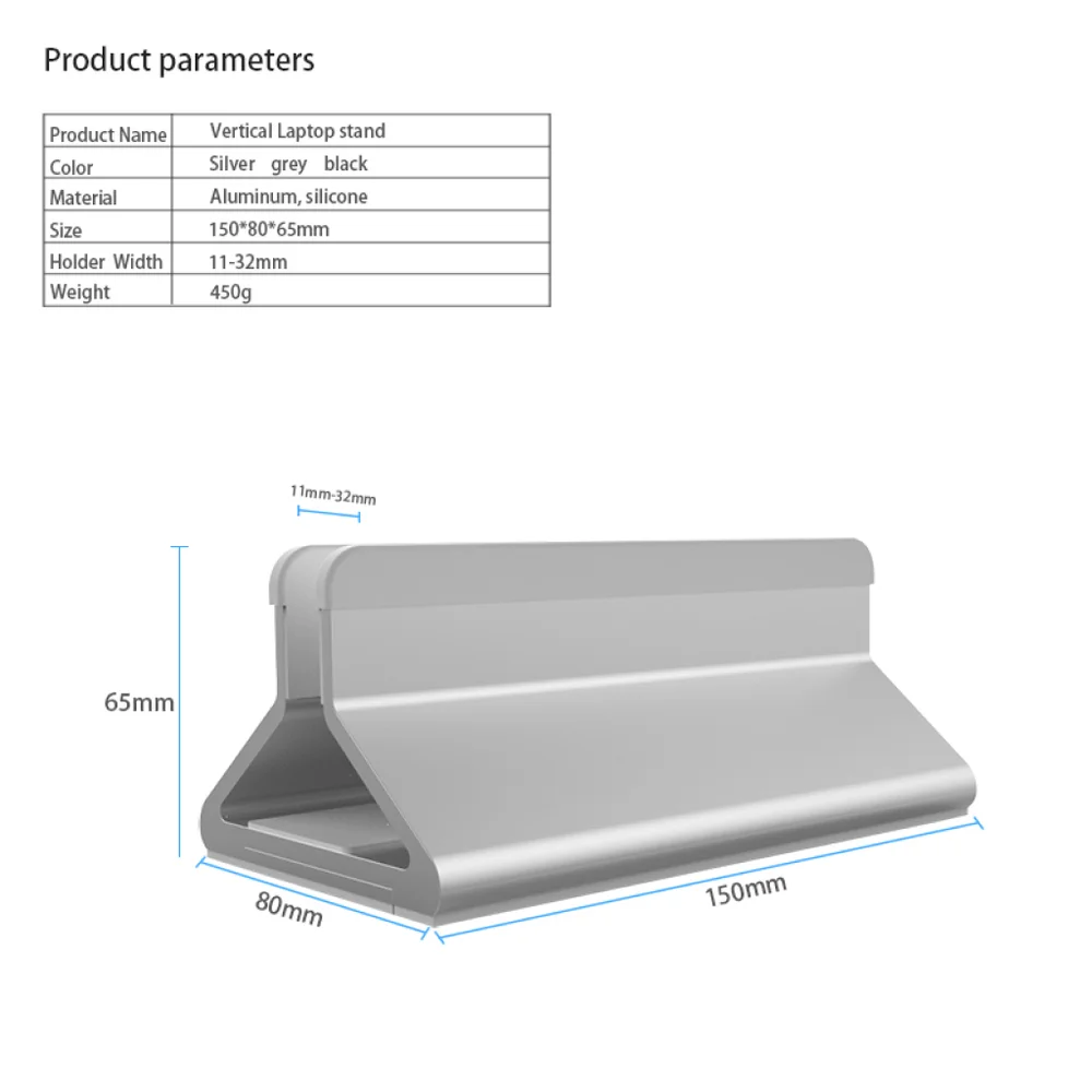 Imagem 5 de 5 do produto Suporte Vertical Para Laptop