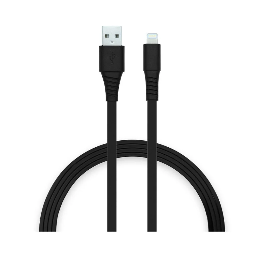 Imagem 3 de 5 do produto Cabo Usb A Para Lightning Preto Resistente Econômico Com Garantia