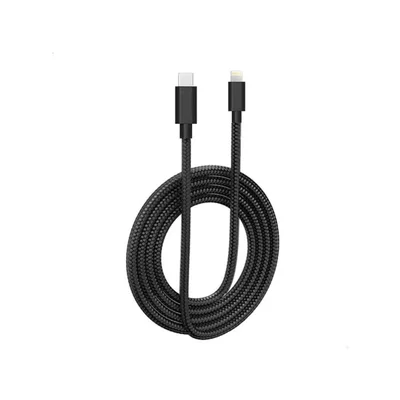 Cabo Turbo Lightning Pd Preto 1m Flexível Compatível Seguro Durável