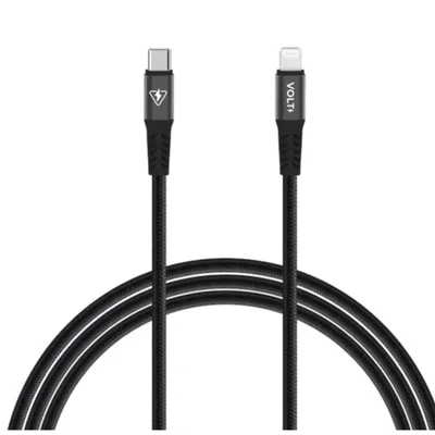 Cabo Lightning Pd Preto Turbo Flexível 1m Material Qualidade Garantia
