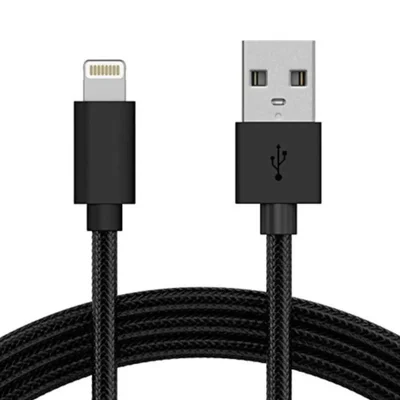 Cabo Carregador Preto Usb A Lightning Econômico Confiável Garantido