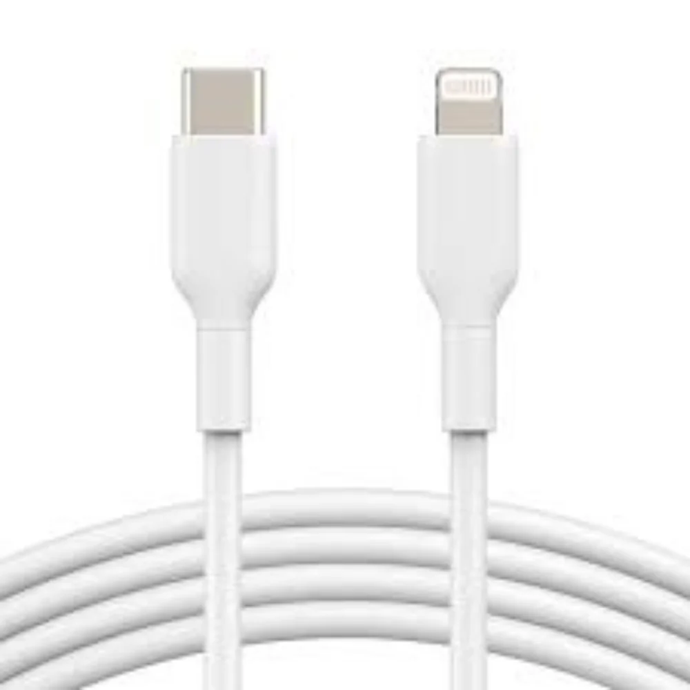Imagem 3 de 5 do produto Cabo Turbo Lightning Branco Pd 1m Flexível Compatível Produto Garantido