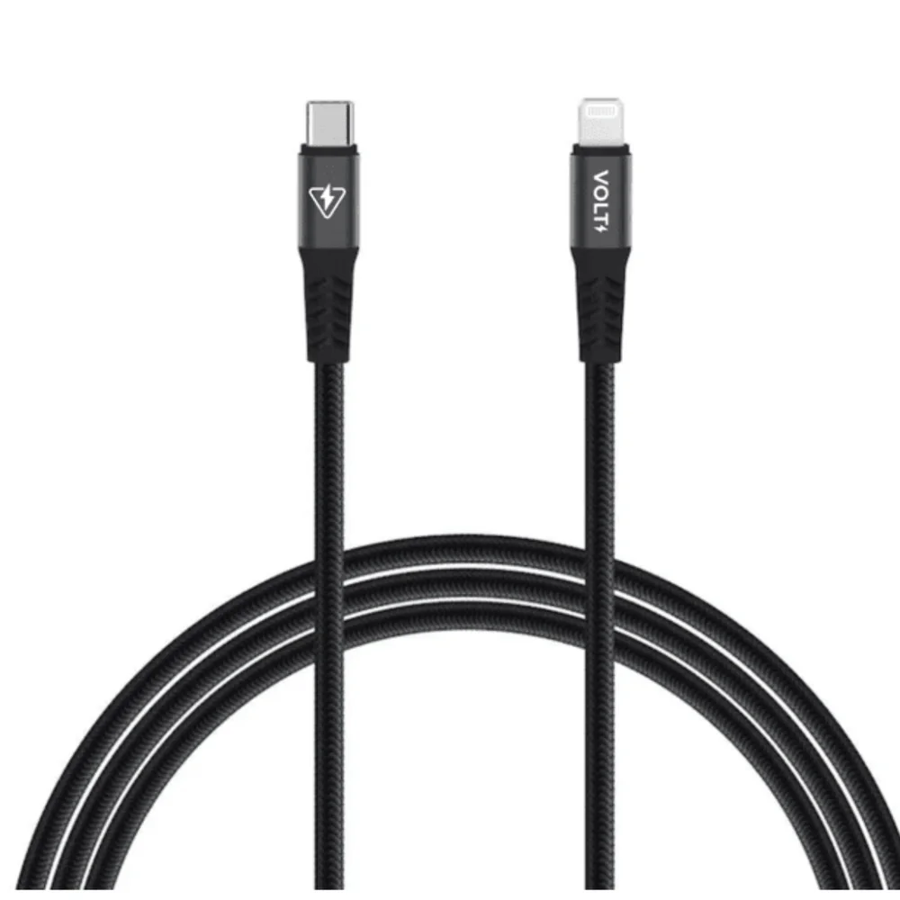 Imagem 4 de 5 do produto Cabo Lightning Preto Pd 1m Turbo Flexível Compatível Resistente Rápido