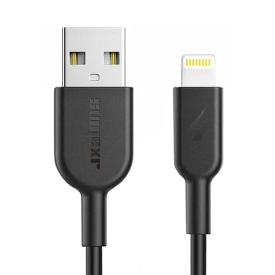 Cabo Lightning Preto Usb A Econômico Rápido Confiável Resistente