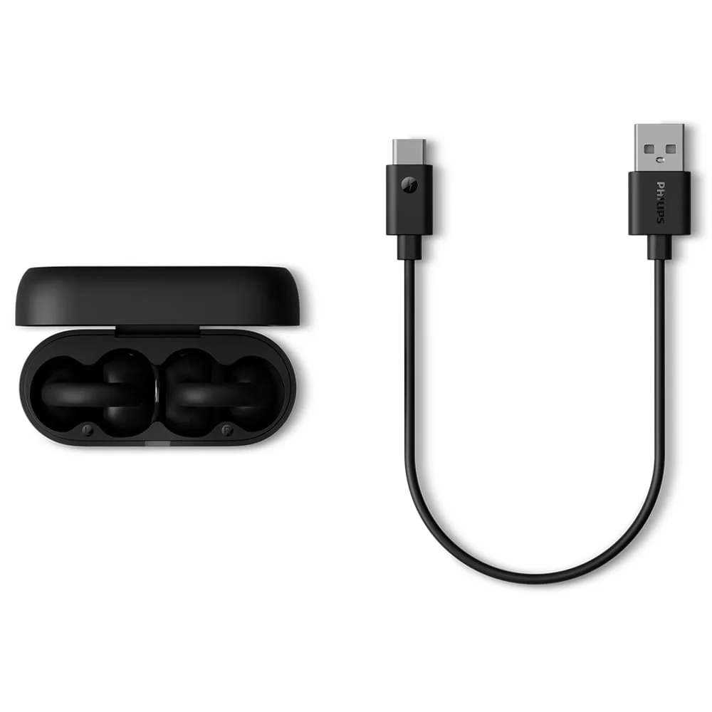 Imagem 2 de 5 do produto Fone De Ouvido Philips Ear Clip Tws Bluetooth Preto - Taq2000bk/00 - N/a