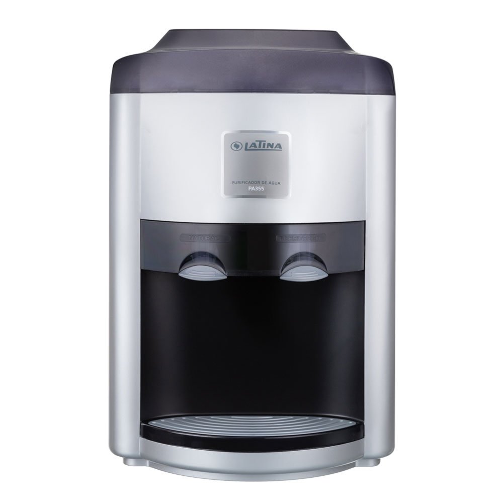Purificador De Água Mineral Latina Prata C/ Preto 220v Pa355