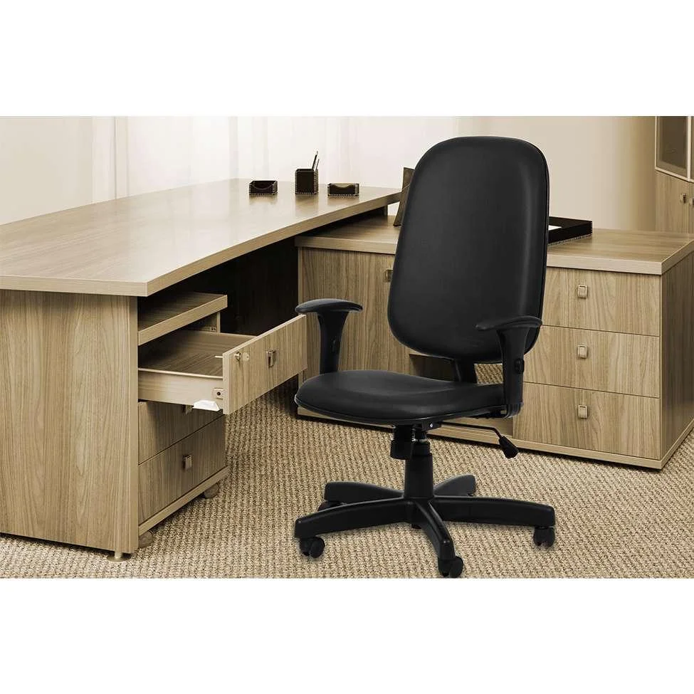 Imagem 4 de 5 do produto Cadeira De Escritório Presidente Soft Preta