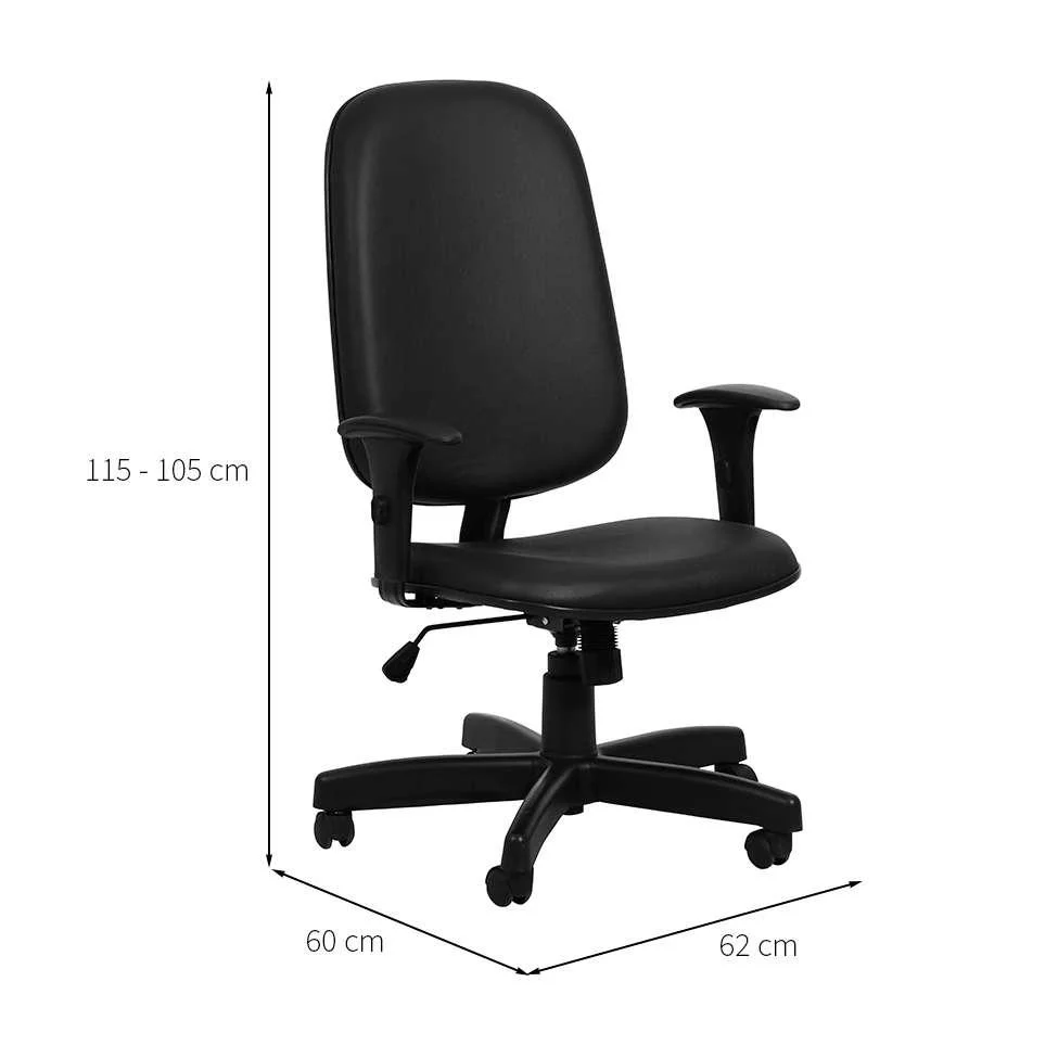 Imagem 5 de 5 do produto Cadeira De Escritório Presidente Soft Preta