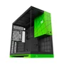 Gabinete Gamer Geometric Future Nvidia Style Edição Limitada Sem Fans Preto E Verde