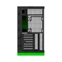 Gabinete Gamer Geometric Future Nvidia Style Edição Limitada Sem Fans Preto E Verde