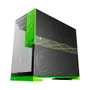Gabinete Gamer Geometric Future Nvidia Style Edição Limitada Sem Fans Preto E Verde