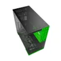 Gabinete Gamer Geometric Future Nvidia Style Edição Limitada Sem Fans Preto E Verde