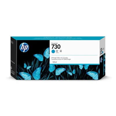 Cartucho De Tinta Hp 730 Ciano P2v62a | Plotter Hp T1600 T1700 | 130ml