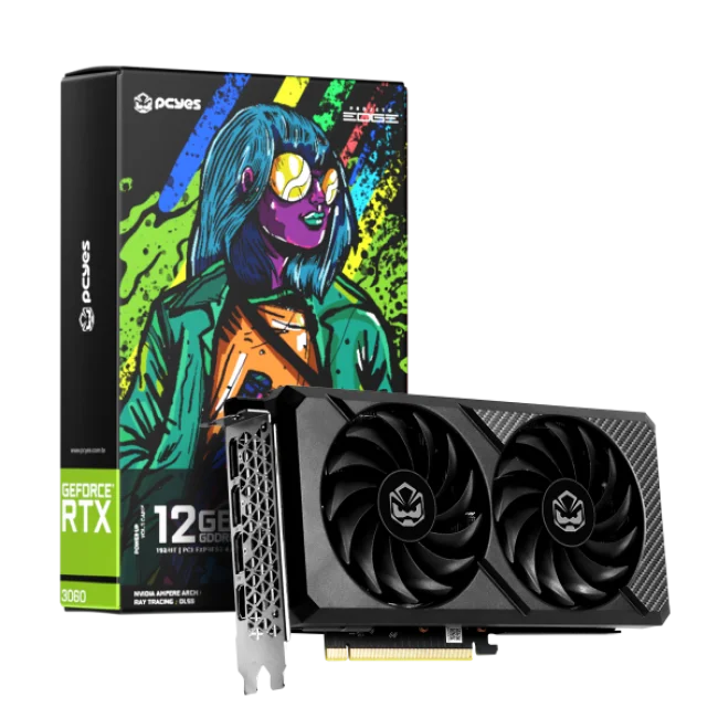 Placa De Video Gpu Nvidia Geforce RTX 3060 12gb Ddr6 192 Bits PCyes Projeto Edge Pgs3060pe2f 4