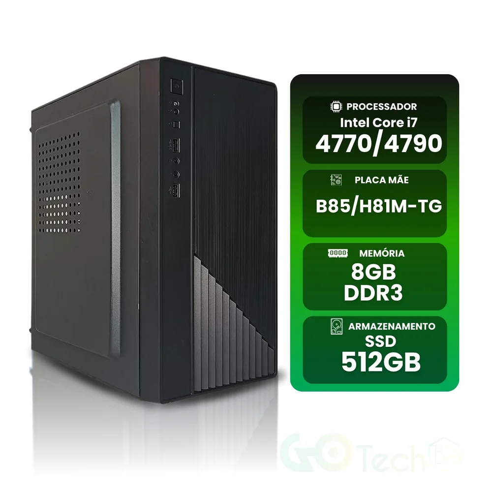 ゲーミングPC　Core i7 4770搭載マシン　④ Pc Gamer Completo Core I7 4 4770 Placa de Vídeo