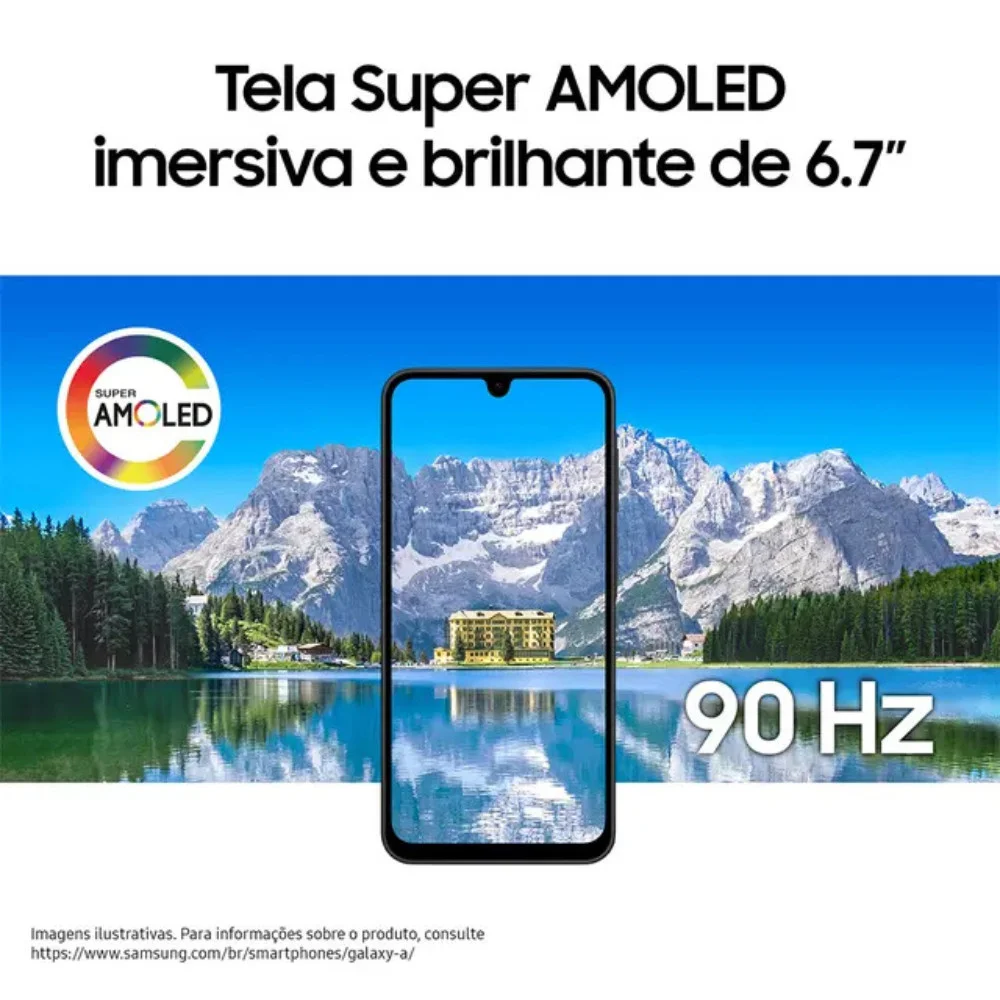 Smartphone Samsung Galaxy A17 256gb - Cinza, Ram 8GB, Tela 6.7”, Câmera Tripla 50mp + Selfie 13mp