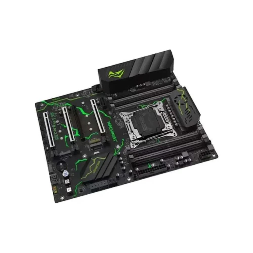 Imagem 2 de 5 do produto Placa Mae X99 Machinist Atx Mr9s Green Ddr4 Nvme Sata 8 Slot Verde-escuro
