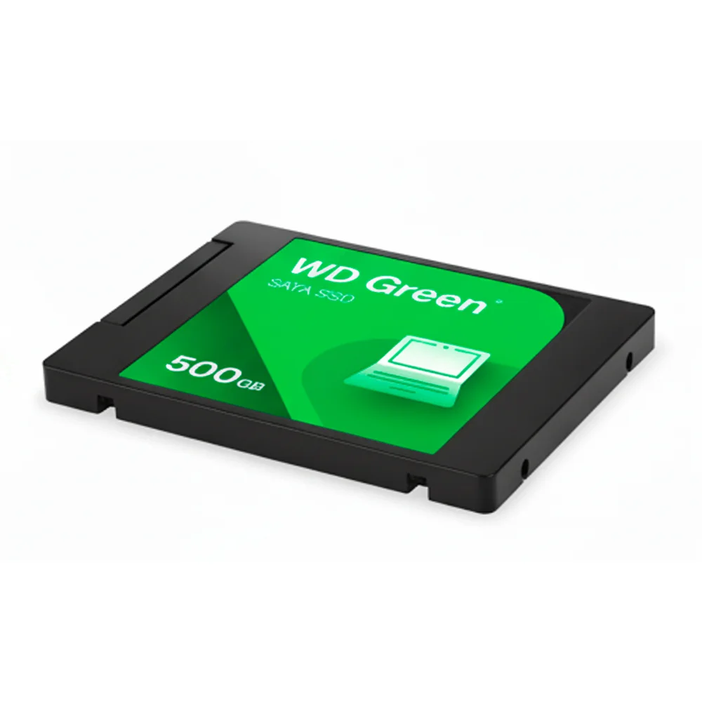 Imagem 2 de 5 do produto SSD Wd Green 500gb 2.5" Sata Iii 6gb/s, 7mm, Leitura Até 545mb/s, 3d Nand, Wds500g5g0a