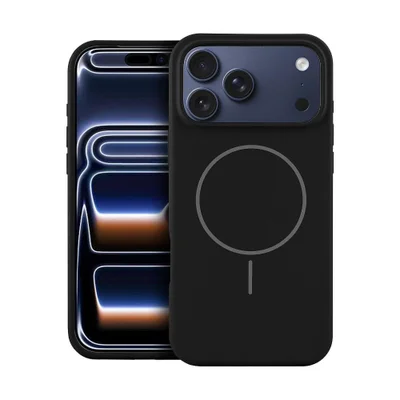 Capa Para Iphone 17 Pro - Silicon Liquid Magsafe - Preta - Gshield