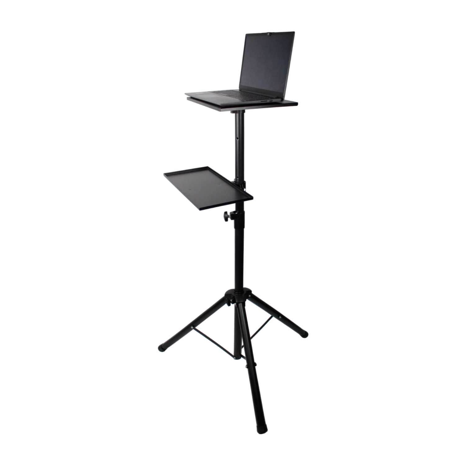 Suporte Pedestal Tripé Para Projetor Ou Notebook C/ Rodinhas
