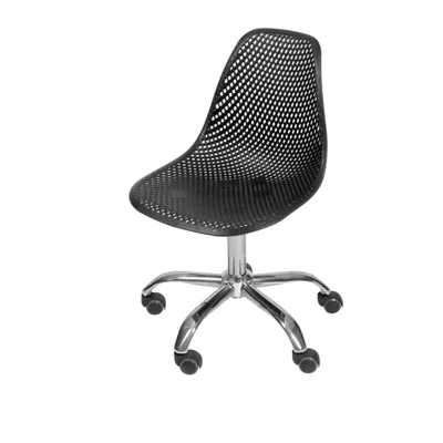 Cadeira Giratória Eames Colmeia Pp Preta