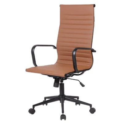 Cadeira Alta Office Sevilha Rivatti Pu Marrom Caramelo