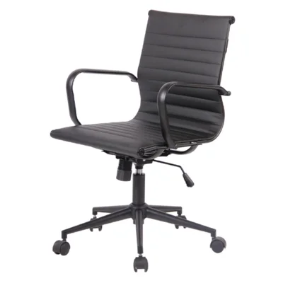 Cadeira Baixa Office Sevilha Rivatti Pu Preto