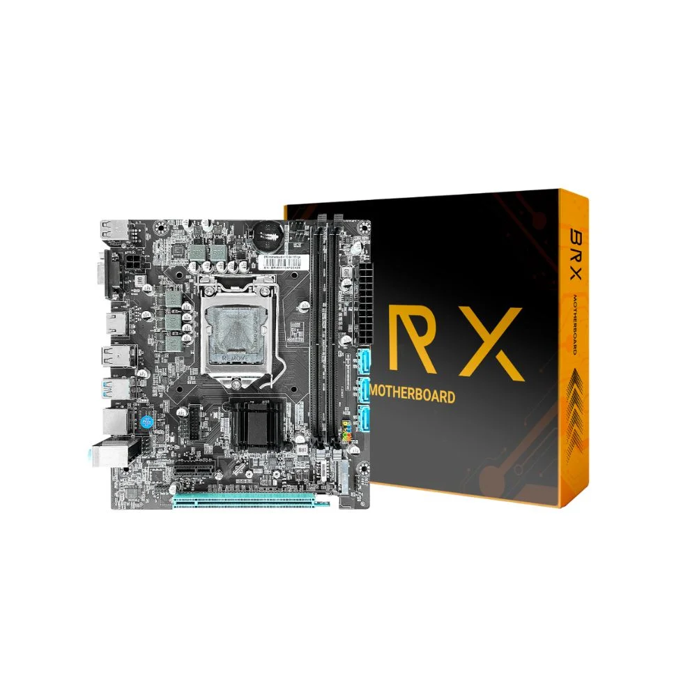 Placa Mae Brx H110, LGA 1151, Ddr4, HDMI, Vga, Usb 3.0, Rede 10/100/1000 Mbps (i) - 6/7° Gerações