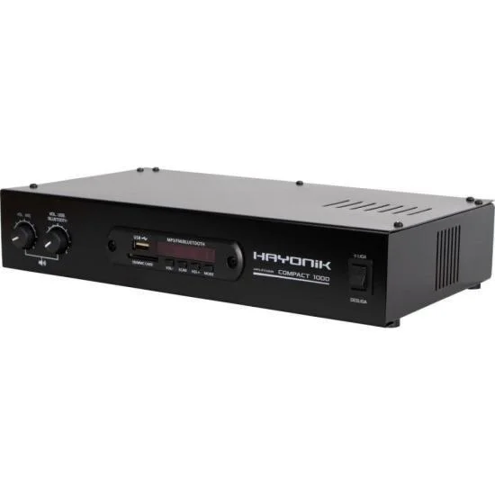 Imagem 2 de 5 do produto Amplificador Hayonik Compact 1000 80w Rms Com Bluetooth