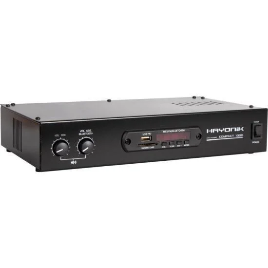 Imagem 3 de 5 do produto Amplificador Hayonik Compact 1000 80w Rms Com Bluetooth