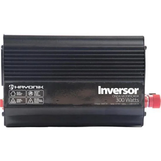 Inversor Automotivo Hayonik Msw1103 Onda Modificada 300w 12v/127v