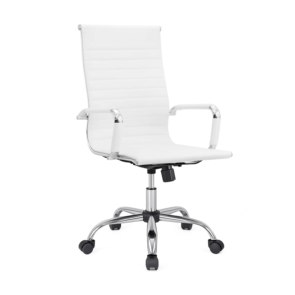 Presidente Giratória Esteirinha Charles Eames Branca + Cx Presidente Giratória Esteirinha Charles Eames Branca + Cx