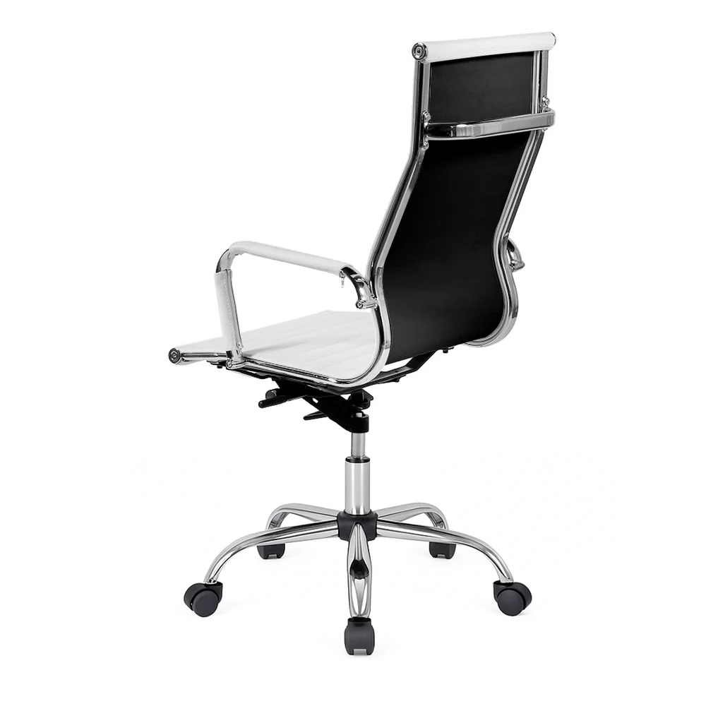 Presidente Giratória Esteirinha Charles Eames Branca + Cx Presidente Giratória Esteirinha Charles Eames Branca + Cx