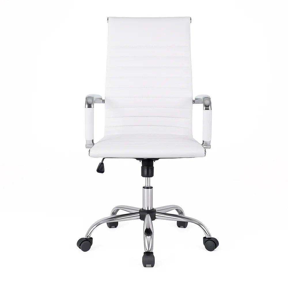 Presidente Giratória Esteirinha Charles Eames Branca + Cx Presidente Giratória Esteirinha Charles Eames Branca + Cx