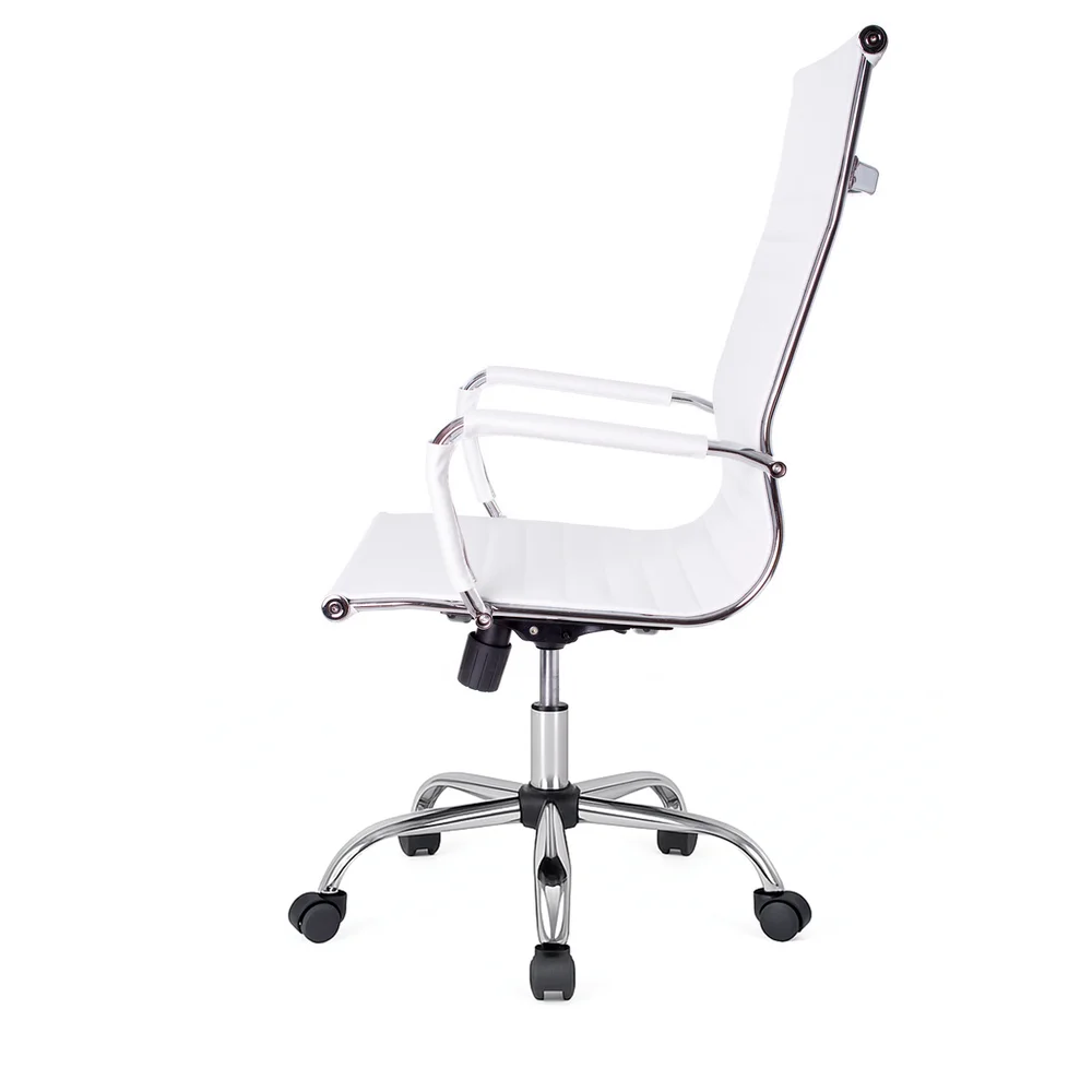 Presidente Giratória Esteirinha Charles Eames Branca + Cx Presidente Giratória Esteirinha Charles Eames Branca + Cx