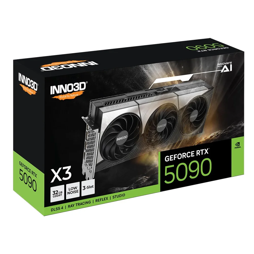 Imagem 2 de 5 do produto Gpu Inno3d Geforce RTX  5090 X3 32gb 512-bit Gddr7 N50903-32d7-17593928