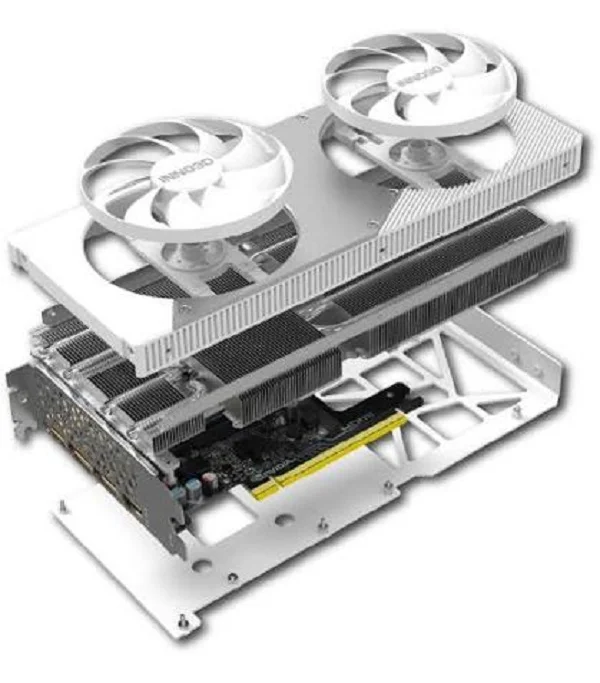 Imagem 3 de 5 do produto Placa De Vídeo Inno3d Nvidia Geforce RTX 5060 Ti Twin X2 Oc White, 8GB, Gddr7, Dlss, Ray Tracing, N506t2-08d7x-193075w
