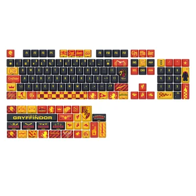 Kit Keycaps Redragon Harry Potter Grifinoria Abnt2 136 Teclas Redragon Hp-944