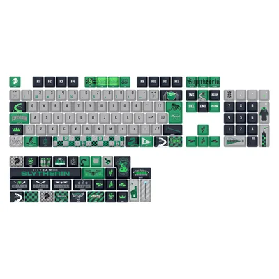 Kit Keycaps Redragon Harry Potter Sonserina Abnt2 136 Teclas Redragon Hp-942