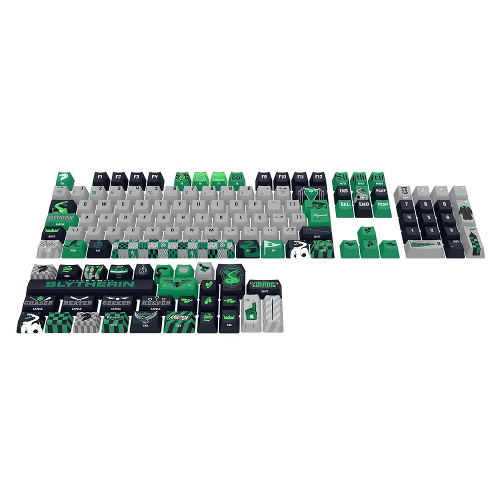 Imagem 4 de 5 do produto Kit Keycaps Redragon Harry Potter Sonserina Abnt2 136 Teclas Redragon Hp-942