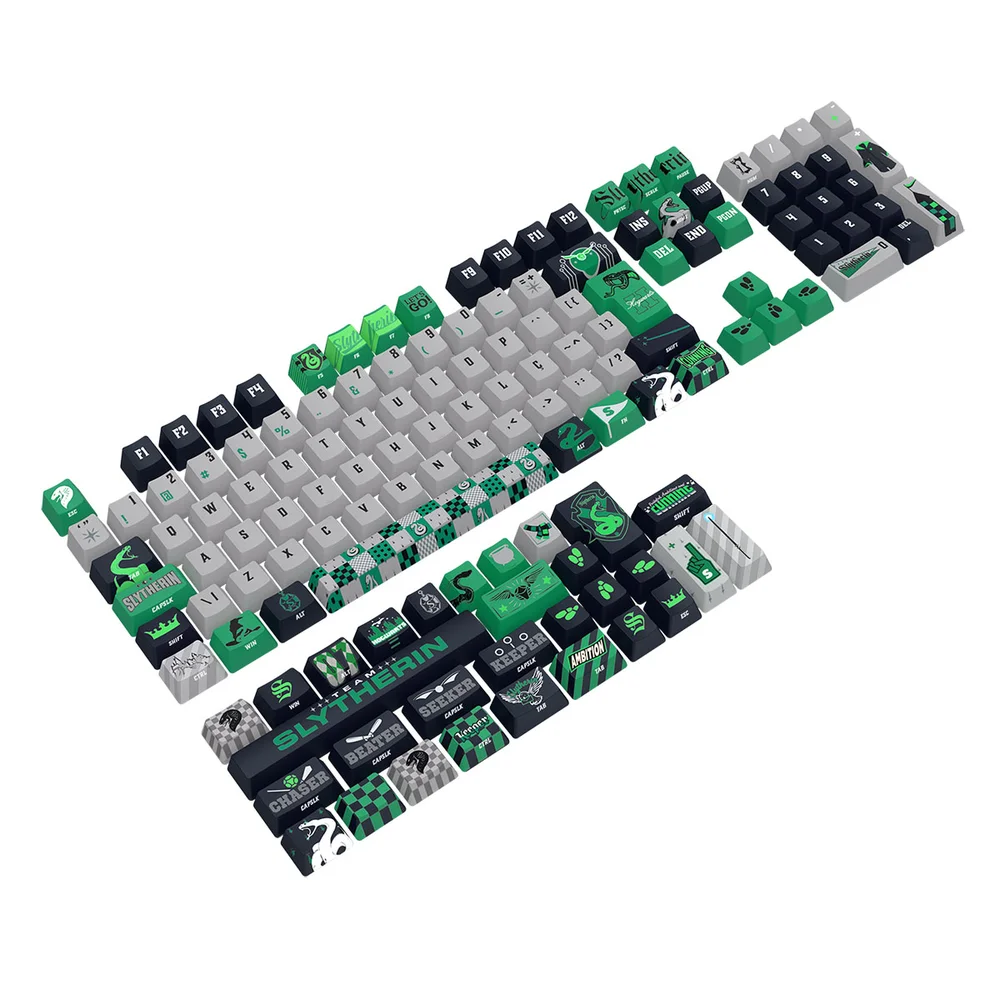 Imagem 5 de 5 do produto Kit Keycaps Redragon Harry Potter Sonserina Abnt2 136 Teclas Redragon Hp-942