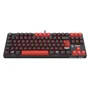 Teclado Mecanico Gamer Flamengo Nation LED Vermelho E Preto Switch Brown Redragon Fl576